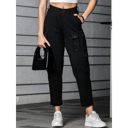 ONE SKY Women Solid Mid-Rise Casual Cargos-picture-44