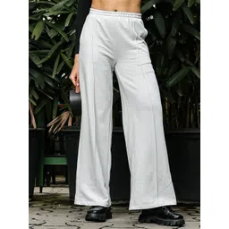 ONE SKY Women Solid Regular Fit Mid-Rise Cotton Trousers-picture-27