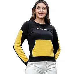 one sky Women's Graphic Print Sweatshirt – Casual Long Sleeve Pullover – Round Neck Cotton Blend Typographic Top – Machine Washable-picture-31