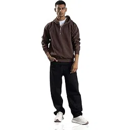 Men Solid Comfort Fit Hooded Sweatshirt-image-28