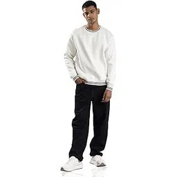 Men Solid Comfort Fit Sweatshirt-image-26