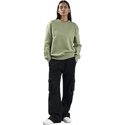 one way Women Solid Comfort and Classic Fit Sweat Shirt-picture-10