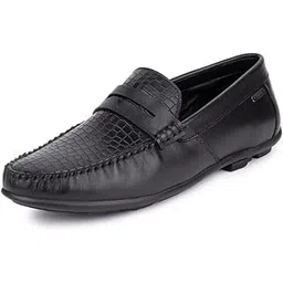 one8 Select by Virat Kohli Men's Leather Breathable Office/Work/Smart Casuals/Evening/Driving No Lace/Slip-on Loafers/Formal Shoes-picture-11