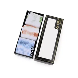 One8 Select Men Pack Of 3 Tie & Dye Patterned Cotton Crew-Length Socks-picture-36