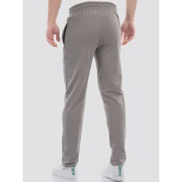 ONEWAY Men Solid Mid-Rise Cotton Track Pants image 2