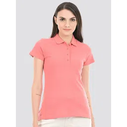 ONEWAY Women Cotton Polo Collar T-Shirt-picture-13