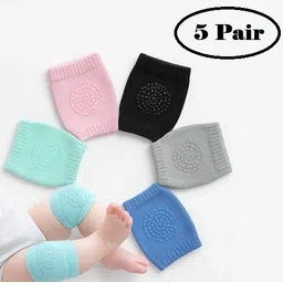 onfeet Baby Knee Pads for Crawling & Walking | Soft Knee Protector for Kids Pack of 5 Multicolor Baby Knee Pads-picture-10