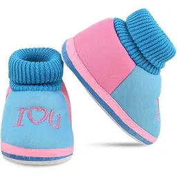 onfeet Soft Comfortable and Skin Friendly Slip-On Cotton Casual Winter Booties for 0-9 Months Baby Boy & Baby Girl-picture-21