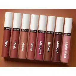 onfroi Matte Ink Liquid Lipstick Set - Smudge-Proof & Waterproof (Pack of 8 Shades)-picture-25