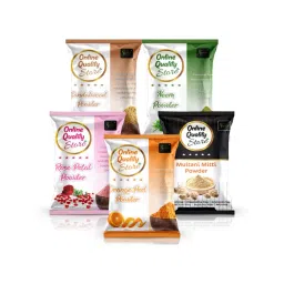 Online Quality Store Multani Mitti, Sandalwood, Orange Peel, Neem & Rose Powder for Hair & Skin-picture-27