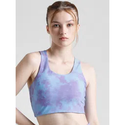 ONLY Abstract Half Coverage Racerback Bra With Moisture Wicking-picture-28
