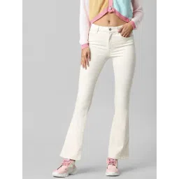 Only Beige Cotton High Rise Jeans-picture-42