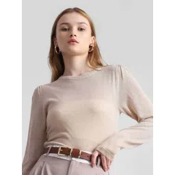 Only Beige Regular Fit Pullover-picture-19