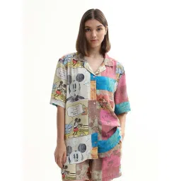 Only Beige X Mickey Printed Unisex Shirt-picture-42