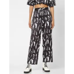 Only Black & White Printed High Rise Pants-picture-45