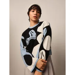Only Black & White Printed Pullover-picture-43