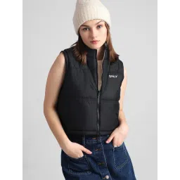 Only Black & White Relaxed Fit Reversible Puffer Jacket-picture-38