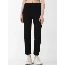 Only Black Blended Straight Fit High Rise Jeans-picture-41