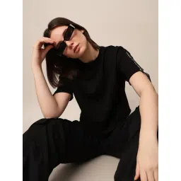 Only Black Cotton Relaxed Fit Crop T-Shirt-picture-35
