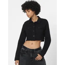 Only Black Full Sleeves Cropped Jacket-picture-46