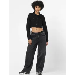 Only Black Full Sleeves Cropped Jacket image 4