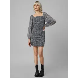 Only Black Printed Bodycon Dress-picture-38