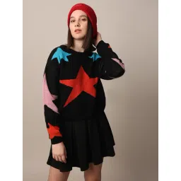 Only Black Printed Pullover-picture-40