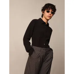 Only Black Viscose Regular Fit Shirt-picture-40