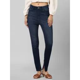 Only Blue Cotton Skinny Fit High Rise Jeans-picture-33