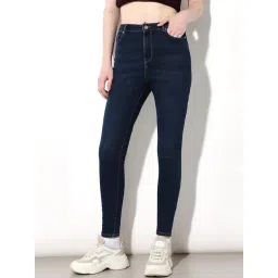 Only Blue Cotton Solid High Rise Jeans-picture-46