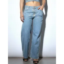Only Blue Cotton Solid Jeans-picture-18