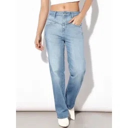 Only Blue Cotton Solid Jeans-picture-30
