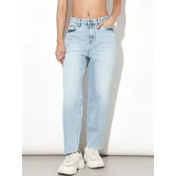 Only Blue Cotton Solid Jeans-picture-24