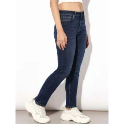 Only Blue Cotton Solid Jeans image 3
