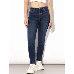 Only Blue Cotton Solid Jeans image 1