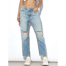 Only Blue Distressed High Rise Jeans-picture-46