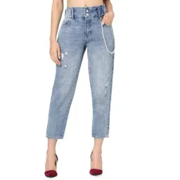 Only Blue High Rise Distressed Jeans-picture-26