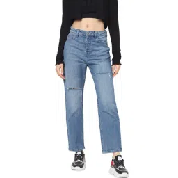 Only Blue Lightly Washed Distressed Jeans-picture-16