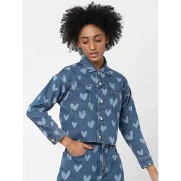 Only Blue Printed Jacket-picture-25