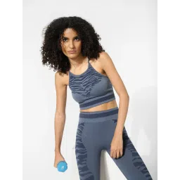 Only Blue Printed Tights image 4