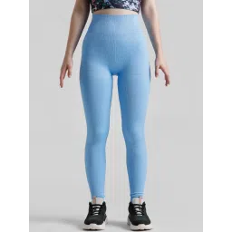 Only Blue Regular Fit High Rise Tights image 1
