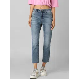 Only Blue Straight Fit High Rise Jeans-picture-22