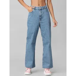 Only Blue Straight Fit Lightly Washed Jeans-picture-42