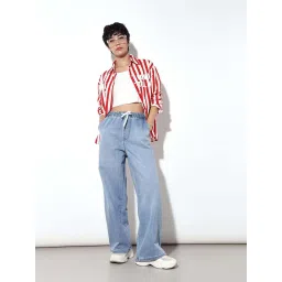 Only Blue Wide Leg Fit Jeans image 5