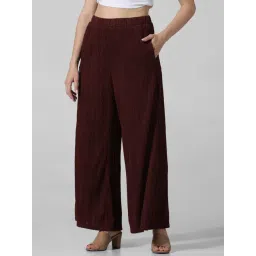 Only Brown Flared Fit High Rise Pants-image-32