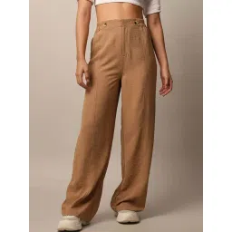 Only Brown Flared Fit Trousers-image-37