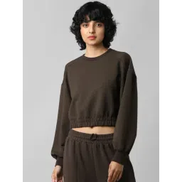 Only Brown Regular Fit Cropped Sweatshirt-picture-29