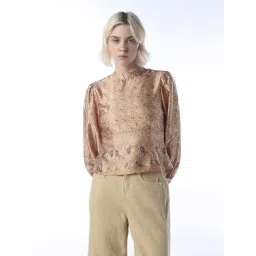 Only Brown Regular Fit Printed Top-picture-26