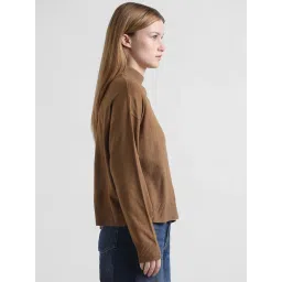 Only Brown Regular Fit Pullover image 4