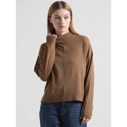 Only Brown Regular Fit Pullover image 2
